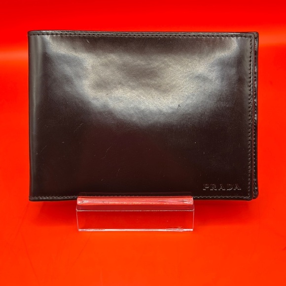 Prada Other - PRADA with COA.  Black Leather Men's Wallet.